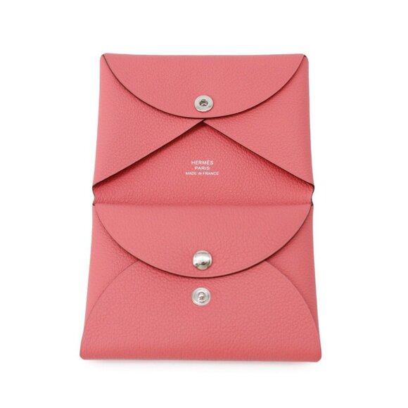 HERMES Calvi Duo Evercolor Rose Azalee - Picture 4 of 5